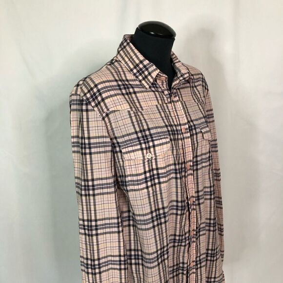 Joe’s Jeans Pink Plaid The Shirt - Women’s M - Picture 2 of 7